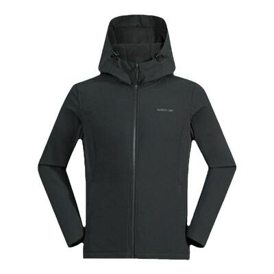 拓路者前胸绣花连帽软壳衣防水