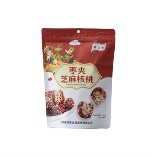 山东枣庄山亭特产办公休闲零食枣夹核桃仁芝麻夹心枣大枣芝麻核桃