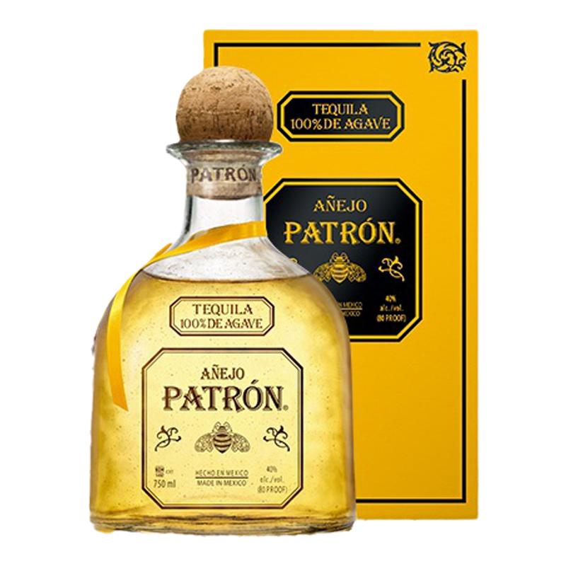 【官方直营】培恩patron anejo墨西哥陈酿金樽龙舌兰酒750ml
