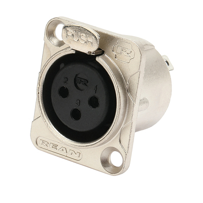 REAN三芯xlr功放公母底座