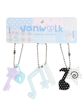 VANWALK/出走音符亚克力包包挂件