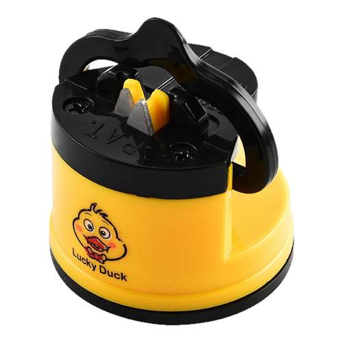 小黄鸭磨刀神器磨刀石家用快速磨刀器全自动吸盘厨房菜刀剪刀工具