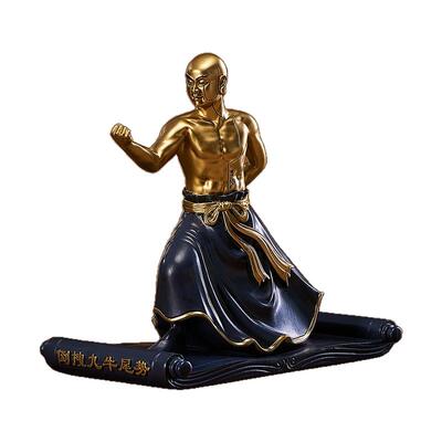 汲古山房十二易筋经带穴位线摆件