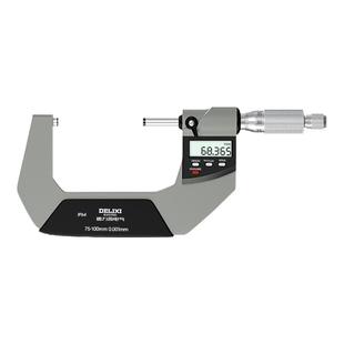 德力西电气数显外径千分尺高精度千分卡尺壁厚螺旋测微器测微仪