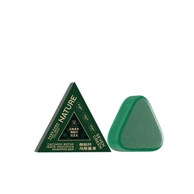 抖音热销NO.I丨七绿乌斯曼洗发皂