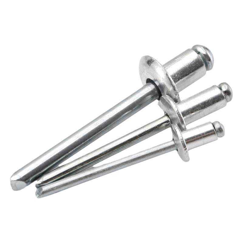 抽芯铆钉铝压拉钉拉帽卯钉螺丝配件圆头加长毛钉铝合金黑色M4M5M6