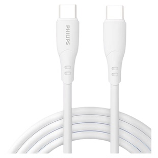 飞利浦 数据线Type-C闪充线3Amax大电流PD100W超级快充C转C适用iPhone15华为60W快充小米三星安卓手机平板