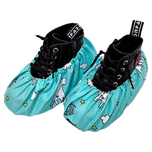 儿童布鞋套家用室内可反复洗使用厚防滑底卡通小学生电脑机房脚套