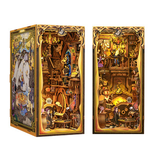 CuteBee书立diy小屋珍兽休憩室立体书3D拼图手工拼装模型微缩小屋