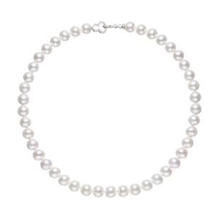 高品质限量！送妈妈大点位 淡水无核珍珠项链 9-11mm S925银