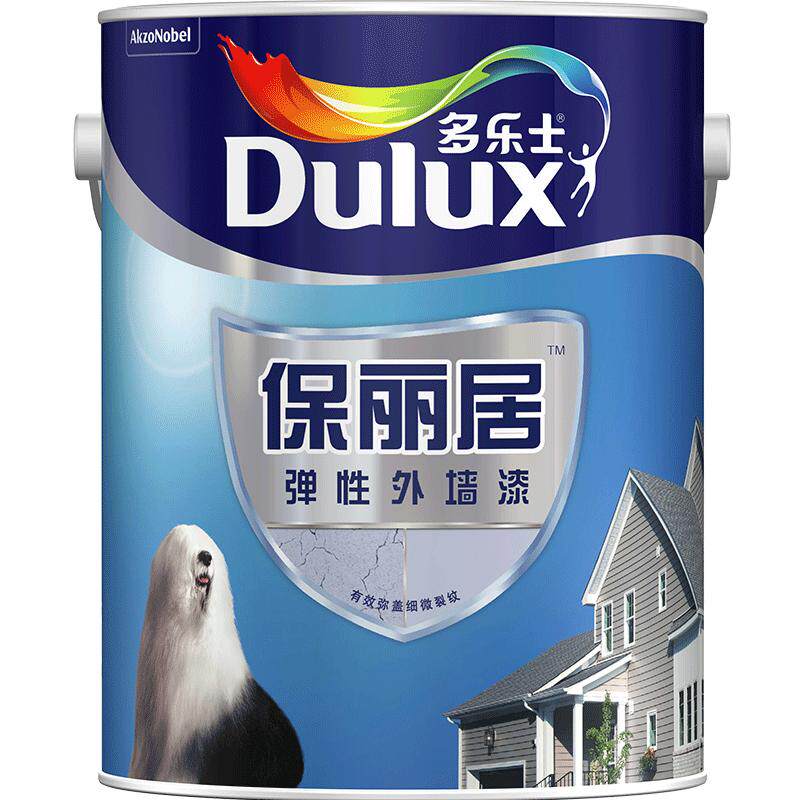 保丽居防水防晒耐玷污弹性外墙漆
