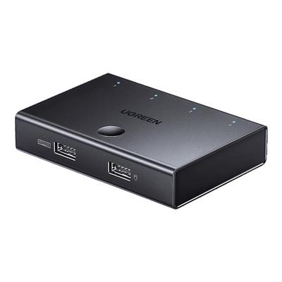 绿联同步器4口/8口kvm物理多开控制键鼠键盘鼠标usb两口四口共享分屏穿屏切换器多台手机电脑适用搬砖dnf游戏