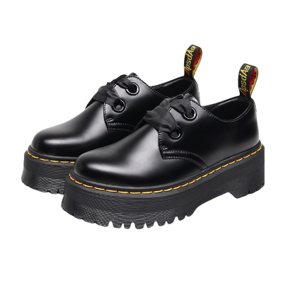 轻奢dr马丁靴holly增高小皮鞋