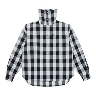ADERERROR 24FW Product. 53 衬衫经典格纹设计微宽松高领上衣