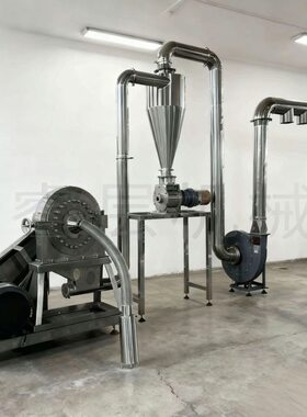 无尘自吸白糖磨粉机白砂糖打粉机高速多功能冰糖块颗粒粉碎机