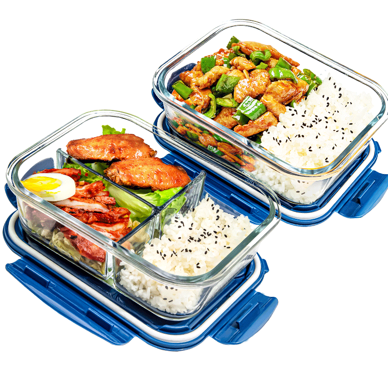 带饭玻璃饭盒微波炉专用分隔保鲜