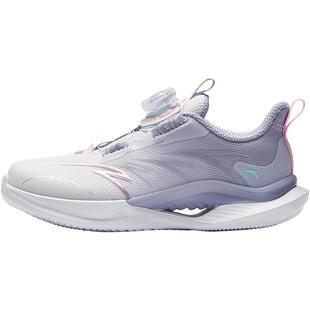 安踏儿童运动鞋女童小童跑鞋2026春夏新款驭风跑步鞋女孩纽扣鞋子