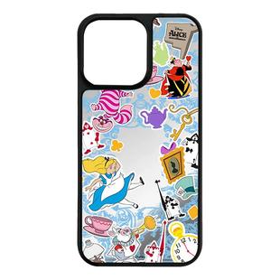 田曦薇同款iPhone17爱丽丝梦游仙境16pro镜面Magsafe磁吸15plus迪士尼卡通女款14promax小众独特苹果13手机壳