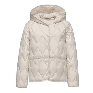 90白鸭绒轻薄羽绒服女短款2025年秋冬新款时尚连帽韩版百搭外套潮