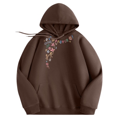 【敖瑞鹏代言赠小卡】连帽卫衣厚