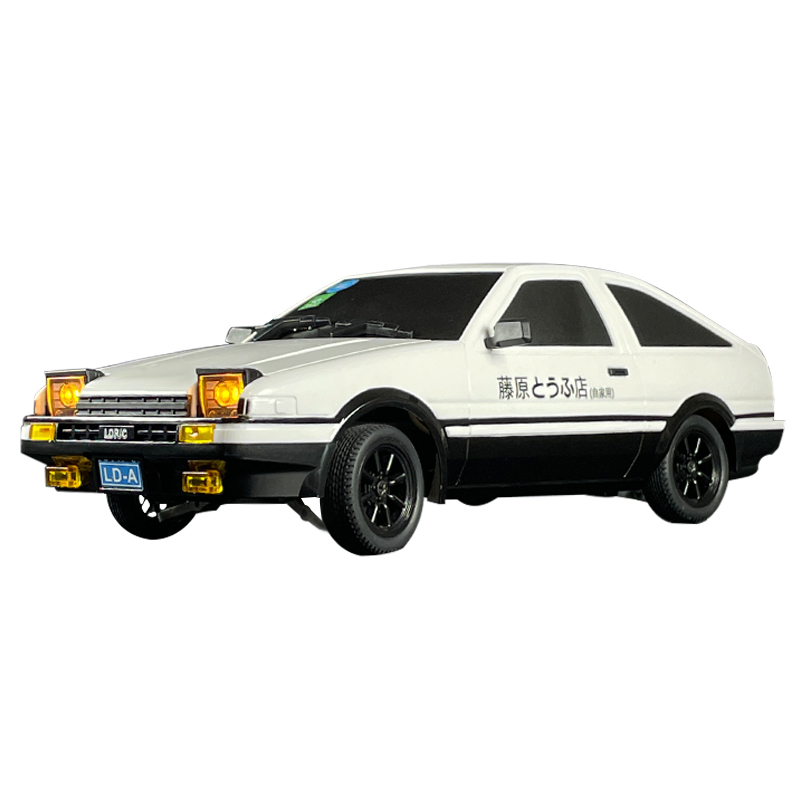 兰达AE86遥控漂移车可翻灯全比例