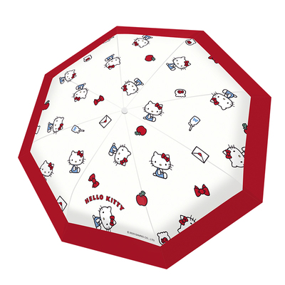 正版KT猫防回弹安全自动雨伞晴雨两用女小学生HelloKitty太阳伞