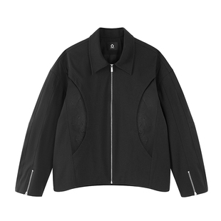 UPGREATED街头复古vibe轮回脉络刺绣拉链夹克