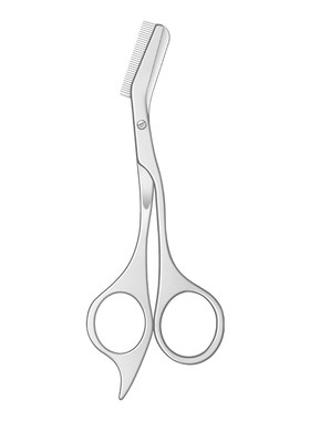 修眉毛剪刀带眉梳男女通用安全型