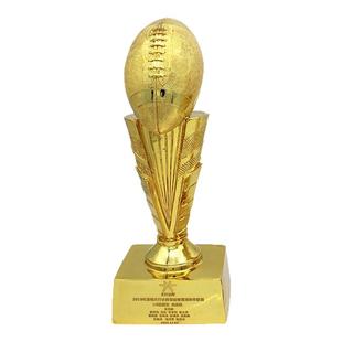 树脂材质运动奖杯美国碗橄榄球奖杯Super Bowl文斯-隆巴迪杯刻字
