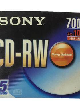 索尼可擦写刻录盘10x700mb空白CD