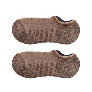 毛巾底船袜男士袜子运动加厚浅口隐形短袜硅胶防滑不掉跟吸汗防臭