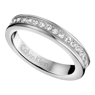 ck中性情侣316L精钢镶钻对戒