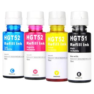 适用于惠普5820墨水 DeskJet GT5810 GT51 GT52墨水墨盒TANK310 311 318 319 410 411 418 419 118打印机墨水