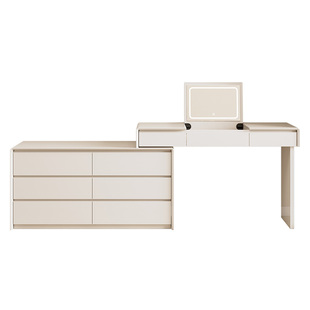 斗柜梳妆台卧室实木化妆柜2025新款小户型化妆桌梳妆镜床尾书桌子