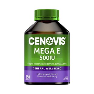 澳洲Cenovis圣诺天然维生素e软胶囊油250粒萃益维ve嫩白内服外用