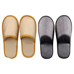 5双一次性拖鞋秋冬居家待客酒店宾馆专用防滑加厚可洗澡旅行便携