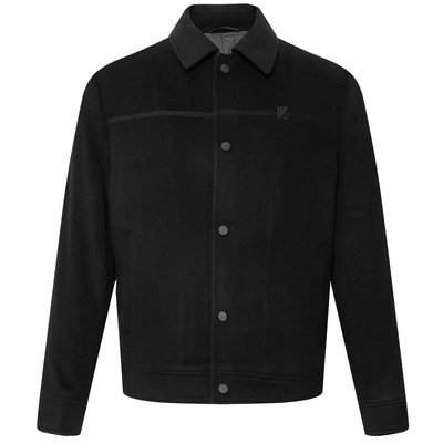 利郎官方保暖短款翻领毛呢大衣