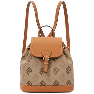 保兰德PLD官方好礼真皮包包女翻盖双肩包小巧休闲磁吸背包帆布包