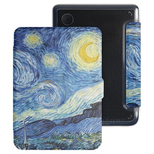 twosheep适用Kobo Clara Colour保护套Clara BW磁吸分离Clara 2E保护壳6英寸2E盖壳可拆卸唤醒透明抽象艺术风