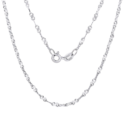 925纯银项链素链女锁骨链
