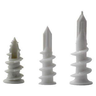 石膏板专用膨胀螺丝大全 窗帘相框双层石膏板固定神器塑料膨胀管