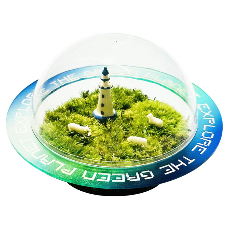 苔藓微景观绿星球探索星球系列创意盆栽绿植桌面景观送人礼物礼盒