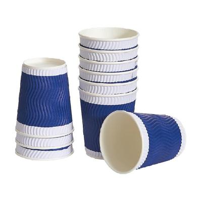 齐心防烫隔热双层一次性加厚纸杯