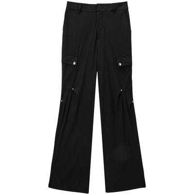 太平鸟女装秋季新款轻薄微喇工装长裤A3GBE3130