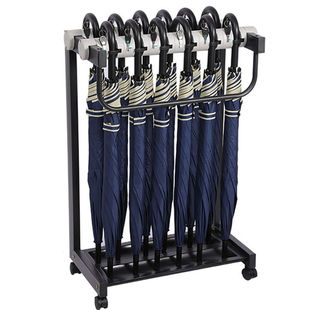 商用雨伞架酒店大堂银行带锁放伞神器定制便民雨伞沥水存放收纳架