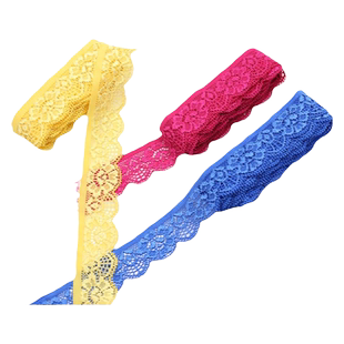 床裙蕾丝花边辅料高档装饰窗帘沙发衣服领口下摆加宽黑白紫色布料