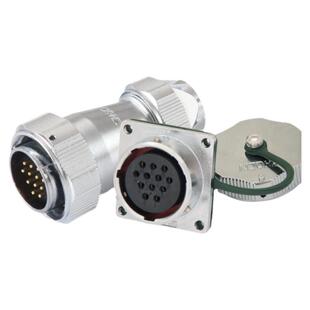 WY/HY28航空防水IP67直式夹爪紧固插头TE+Z方形插座连接器大电流