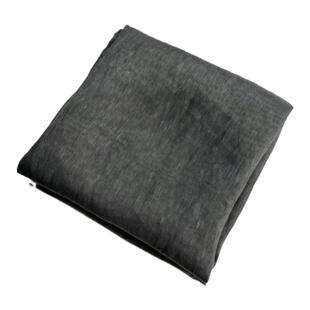 微廓半透明 深灰色超薄丝麻天丝苎麻亚麻布料衬衫纱裙汉服面料DIY