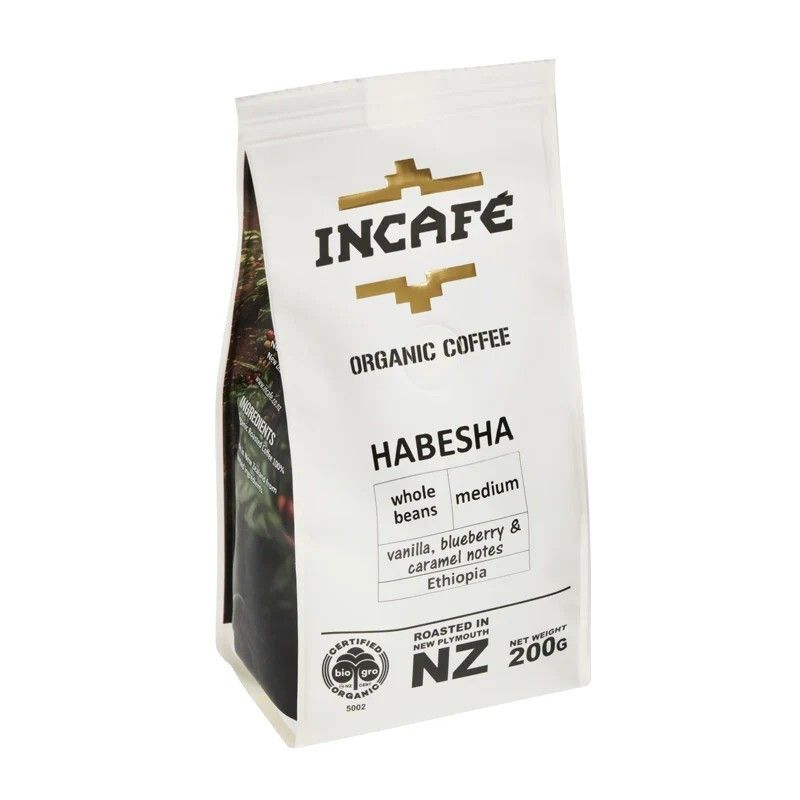 IncaFE有机咖啡豆依索比亚中度烘焙200g浓郁醇厚香草巧克力香回甘