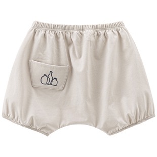 乖奇熊男女宝宝纯棉大pp裤夏季薄款婴儿童休闲裤子短裤哈伦裤可爱